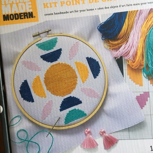 Handmade Modern cross stitch kits NIB - Picture 7 of 13